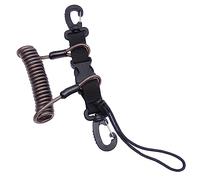 THINCAN Scubas Diving Camera Anti-Lost Lanyard Strap Coiled Loss-Proof Spring Rope With Clip Quick Release Buckle For Underwater Gears