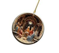 THINCAN Simple Birth Scene Car Suspended Deck Break Immune Christmas Tree Decoration Present Decoration