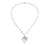 THINCAN Simple Flower Heart Pendant Necklace Sweet Cool Collar Necklaces Chokers Neck Chain Clavicle Chain Fashion Jewelry
