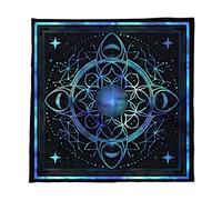 THINCAN Square Divinations Tapestry Planet Pattern Astrology Tablecloth Tarots Tablecloth Table Cloth Witchcrafts Supplies Divinations Card Table Cloth Wall Decors
