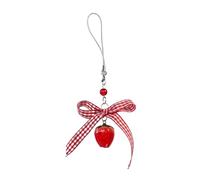 THINCAN Strawberry Cube Bowknot Hanging Pendant Sweet Phone Strap Bag Decoration Portable Hanging Lanyard Girls Women
