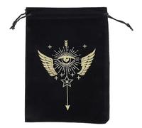 THINCAN Tarot Storage Bag Board Game Cards Small Drawstring Package Witch Divination Crystal Packing Pouches Jewelry Wrap Bags Plush Tarot Protections