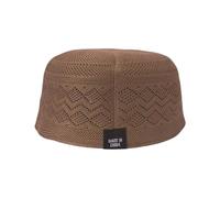 THINCAN Traditional Muslims Prayer Hat Breathable Kufi Hat with Hollowout Pattern for Cultural Event and Religious Gathering Ethnic Muslims Headgear