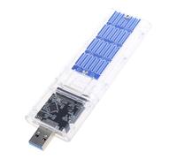 THINCAN Transparently USB Solid Disk Housing Case B/B+M Key Solid Disk Fast Speed USB3.0 Gen1 Connection Box Transparently External Solid Disk Case