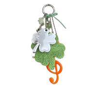 THINCAN Unique Plant Note Key Ornament Trendy Key Jewelry Green Pendant Stylish Bag Pendant Portable Fashion Key Holder