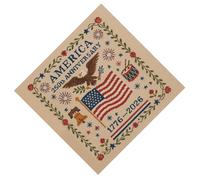 THINCAN US 250th Anniversary Crossing Stitching Set Patriotic Embroidery Set for Commemorative Gift Veterans Patriotic Crossing Stitching Kit