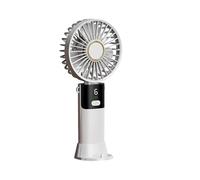 THINCAN USB Rechargeable Handheld Fan 5 Speed Quiet Portable Cooling For Desk Travel Birthday Holiday Adjustable Speed Fan