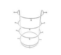 THINCAN Versatile Four Levels Crown Display Holder Crystal Hairband Holder Jewelry Storage Stand for Home and Store Use Space Saving Display Solution