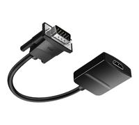 THINCAN VGA Male To Hdmis Female Adapter Cable 1080P Resolution 3.5mm Music Transmission For Computer Display Devices TVs VGA Male To Hdmis Female Converters