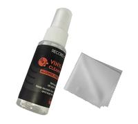 THINCAN Vinyls Record Cleaner Set 30ml Cleaning Fluid Includes Microfiber Cloth For Optimals Sound Record Maintenance Vinyls Cleaner