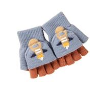THINCAN Winter Knitting Gloves Warm Child Half-Finger Gloves Thicken Outdoor Ski Gloves Cartoon Pattern Cartoon Pattern Winter Gloves Women Winter Gloves For Kids Boys Winter Half