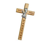 THINCAN Wood Crucifix Ornament Catholic Kids As A Religious Ceremony Gift Or Easter Celebration Spiritual Guidance Decoration