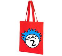 THING 1 AND THING 2 CAT IN THE HAT RED WORLD BOOK DAY Cotton Tote Present TOP
