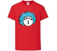 Thing One 1 and Thing Two 2 T-Shirt Couples Matching Funny Costume Cat Twins Top