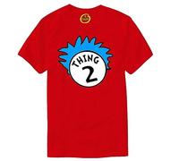 Thing One 1 and Thing Two 2 T-Shirt Crimbo Matching Funny Costume Cat Twins Top