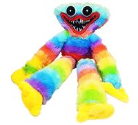 Thingehoy Huggy-Wuggy Plush, Huggy-Wuggy Toys, Poppy-Playtime Huggy-Wuggy Birthday Gifts, Horror Plush Toy Halloween, Soft Stuffed Toy Plush Doll for Girls, Boys-Huggy-Wuggy Rainbow