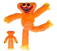 Thingehoy Poppy-Playtime Higgywuggy Plush Toy, Cute and scary plush doll,Huggy-Wuggy Plush Doll, for Kids and Adults Collect Gift Toys (Orange)