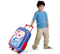 Thingimijigs Cocomelon Kids Wheeled Trolley Backpack Bag, Luggage Holidays, School