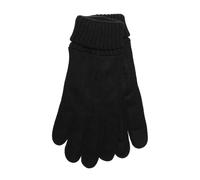 Thingimijigs Ladies Suede Touchscreen Gloves with Sherpa Lining - Black