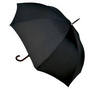 Thingimijigs Men's Large Black Stick Umbrella Auto-Open with Wooden Handle