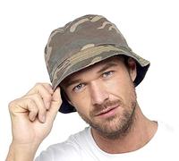 Thingimijigs Mens Reversible Camo/Navy Blue Bucket Hat - M/L