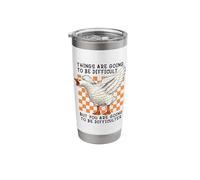 Things are Going to be Difficult Funny Silly Goose Meme Pun Stainless Steel Insulated Tumbler
