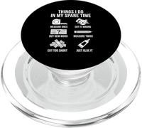 Things Do In My Spare Time Woodworking Carpentry Woodworker PopSockets PopGrip for MagSafe