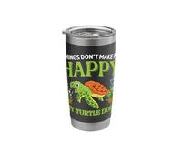 Things Don't Make Me Happy My Turtle Does | Tortoise Stainless Steel Insulated Tumbler