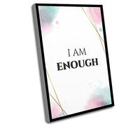 Things For Bedroom Decor,Game Room Wall Decor,Boss Office Decor,I Am Enough,Birthday Gifts,Girl Boss,Makeup,Girl Gift,Makeup,Typography Wall Art,Housewarming Gifts,12x16 Inch UnFramed Wall Art