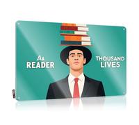 Things For Boys Room As Reader Thousand Lives Tin Sign Funny Bar Decor Funny Tin Signs Vintage(30X40CM)