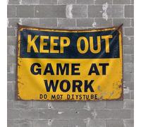 Things For Boys Room Keep Out: Game At Work, Do Not Disturb Tapestry Man Cave Bar Outdoor Bar Decor(75X100CM)