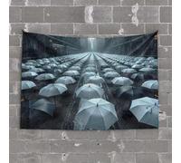 Things for Boys Room Rainy City Street with Many Umbrellas Tapestry Room Accessories for Teen Boys Hanging Wall Decor(75X100CM)