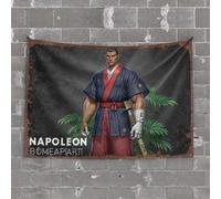 Things for Boys Room Samurai Napoleon: The Unlikely Warrior Tapestry Room Decor Aesthetic Bar for Man Cave(75X100CM)