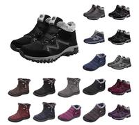 things for1 pound Winter Boots for Women uk Warm Snow Shoes Hiking Work Comfy Boots Waterproof Short Boots Fur Lined Wide Fit Boots Ankle Boots black shoes women