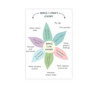 Things I Can Control CBT Numbers, Cognitive Behavioral Therapy, Mental Health, Counselor's Office Canvas Poster Wall Art Decor Print Picture Paintings for Living Room Bedroom Decoration 08x12inch(20x3