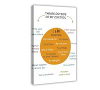 Things I Can Control Poster, Cognitive Behavioral Therapy, Mental Health Canvas Poster Wall Art Decor Print Picture Paintings for Living Room Bedroom Decoration 12x18inch(30x45cm)