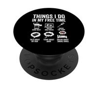 Things I Do In My Free Time BBQ Smoking PopSockets Adhesive PopGrip