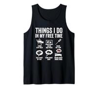 Things I Do in My Free Time BBQ Smoking Tank Top