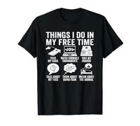 Things I Do in My Free Time Cornhole Toss Fun T-Shirt