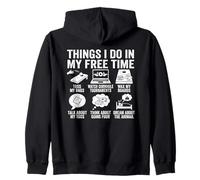 Things I Do In My Free Time Cornhole Toss Fun Zip Hoodie