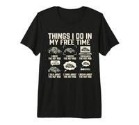 Things I Do in My Free Time Hot Rod Garage Premium T-Shirt