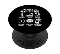Things I Do In My Free Time Lineman Life PopSockets Adhesive PopGrip