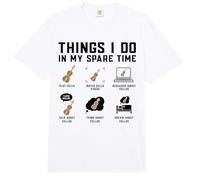 Things I Do in My Free Time Play Cello, Cello Comfort Colors Adult Heavyweight T-Shirt