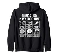 Things I Do In My Free Time Woodworking Humor Zip Hoodie