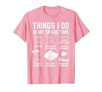 Things I do in My Spare time 3D Printing 3D Printer T-Shirt, Men, Pink, Small