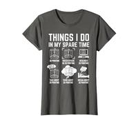 Things I do in My Spare time 3D Printing 3D Printer T-Shirt, Women, Asphalt Grey, XX-Large