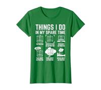Things I do in My Spare time 3D Printing 3D Printer T-Shirt, Women, Kelly Green, X-Small