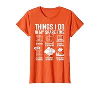 Things I do in My Spare time 3D Printing 3D Printer T-Shirt, Women, Orange, 3X-Large