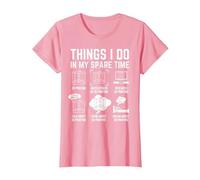 Things I do in My Spare time 3D Printing 3D Printer T-Shirt, Women, Pink, X-Large