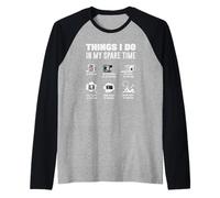 Things I Do in My Spare Time 3D Printing Funny Raglan Baseball Tee